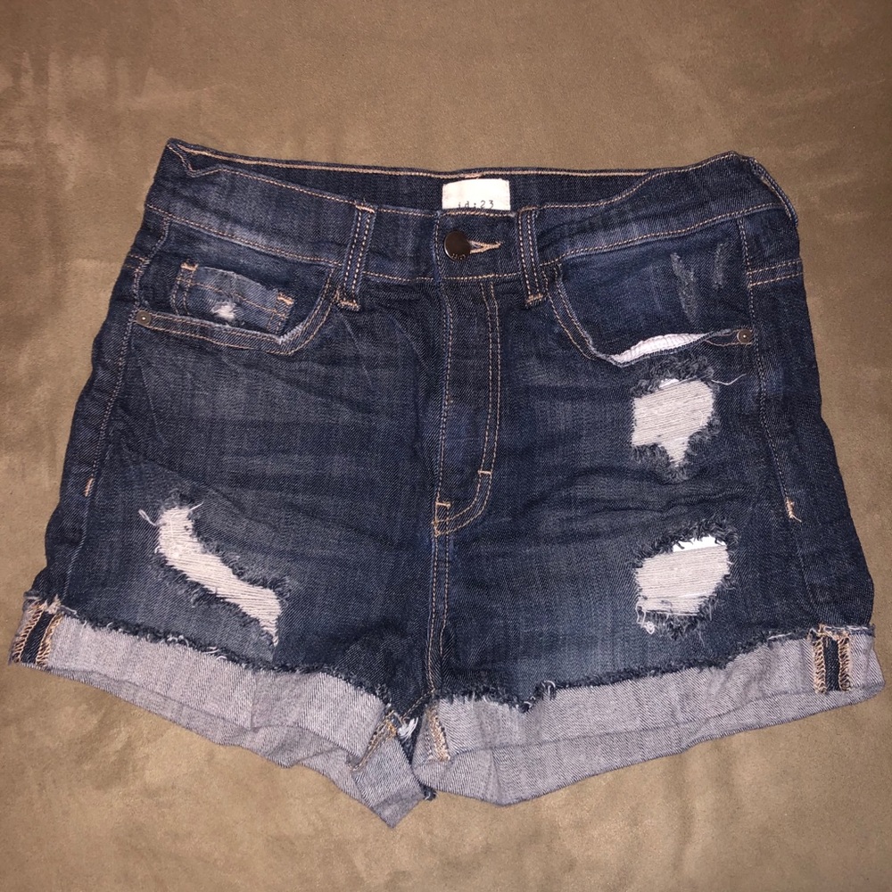High rise Jean Shorts